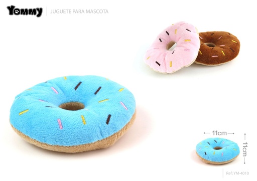 [YM4010] Peluche para mascotas en forma de dona 11*11 cm - Juguete para mascotas