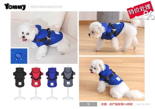 [YM4092] Ropa anorak con capucha para mascotas - Ropa para mascotas