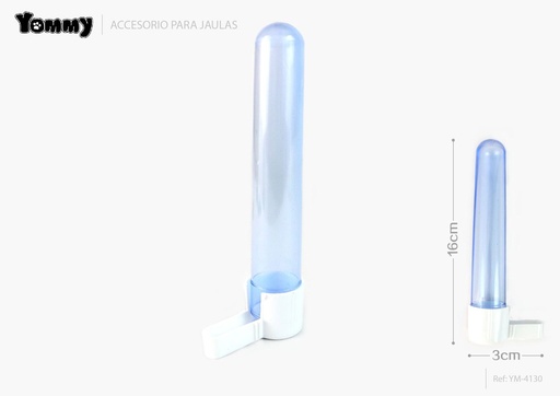 [YM4130] Bebedero de aves azul 2pzs 3*16 cm - Accesorios de aviario