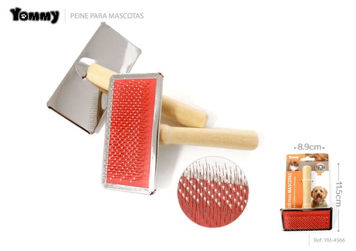 [YM4566] Cepillo para mascotas 11.5 x 8.9 cm - Accesorios para mascotas