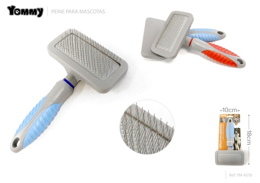 [YM4576] Peine para mascotas 18x10 cm - Cuidado de mascotas y grooming