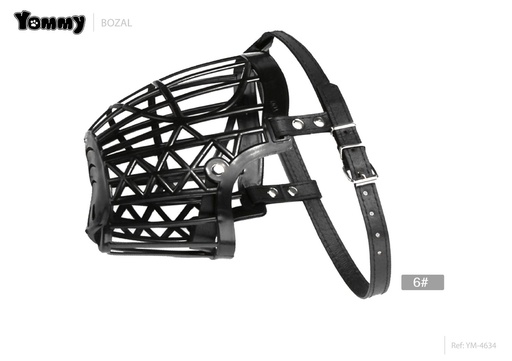 [YM4634] Bozal negro de PU plástico 6 - Accesorios para mascotas