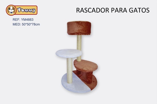 [YM4663] Rascador para gato 50x50x78 cm - Accesorios para mascotas