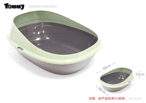 [YM4693] Bandeja de aseo para gatos 59x39x23 cm - Cajón higiénico para gatos