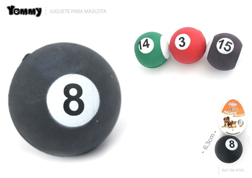 [YM4745] Juguete de goma 6.3 cm - Accesorios para mascotas