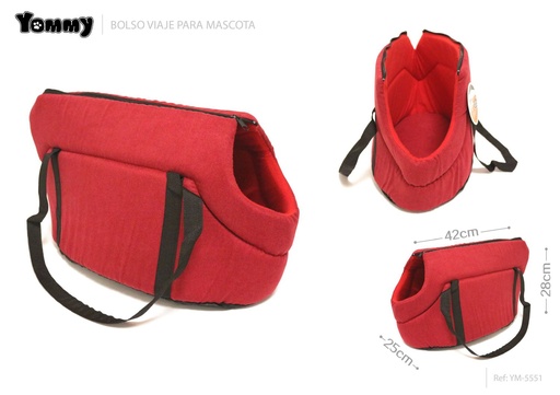 [YM5551] Bolso de viaje de felpa para mascotas 42*25*28 cm - Accesorios para mascotas