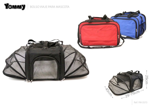 [YM5573] Bolso de viaje ampliable para mascotas 45*(29-79)*29 cm - Transportes para mascotas