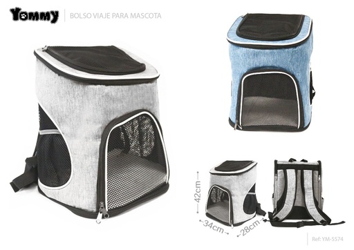 [YM5574] Bolso viajero para mascotas 34*28*42 cm - Ideal para viajes con animales