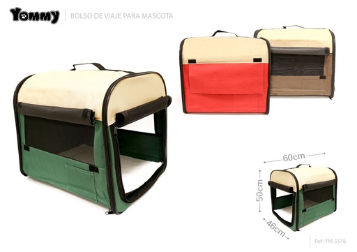 [YM5576] Bolso de viaje para mascotas 60x46x50 cm - Transportes para mascotas