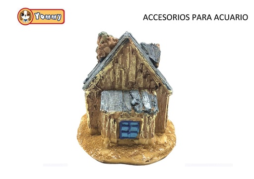 [YM6006] Accesorios para acuario casa de resina 9.5x11x10 cm - Decoraciones para acuarios