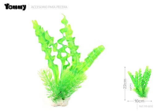 [YM6032] Decoración de acuarios de plantas de plástico 10x10x22cm para acuarios
