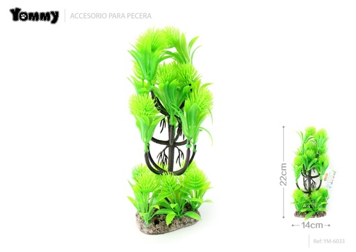 [YM6033] Adorno acuático de plástico de 14x10x22cm