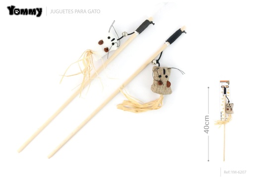 [YM6207] Juguete de gato "Cuerda de paja" 40 cm - Juguetes para gatos