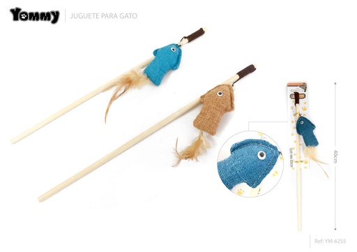 [YM6255] Juguete para gato en forma de pez 40cm, entretenimiento