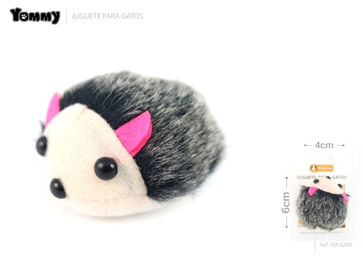 [YM6299] Juguete ratón para gato 6x4 cm