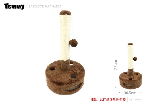 [YM6363] Rascador para mascotas 30.5x30.5x53 cm - Juguetes para mascotas