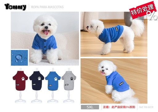 [YM6419] Sudadera para perro 5XL - Ropa para mascotas