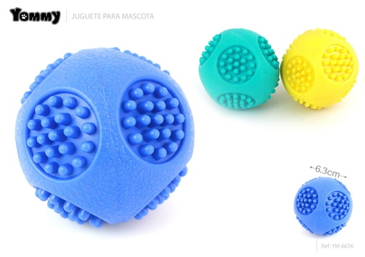[YM6676] Juguete para perro TPR con silbato 6.3cm para entretenimiento de mascotas