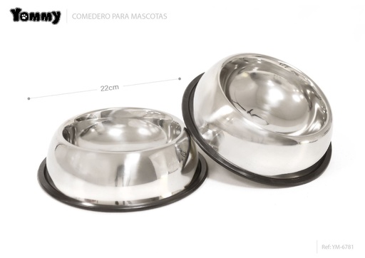 [YM6781] Cuenco semicircular para perros 22cm - Accesorios para mascotas