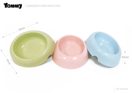 [YM6802] Comedero plástico para mascotas (20*17*4.5 cm) - Accesorios para mascotas