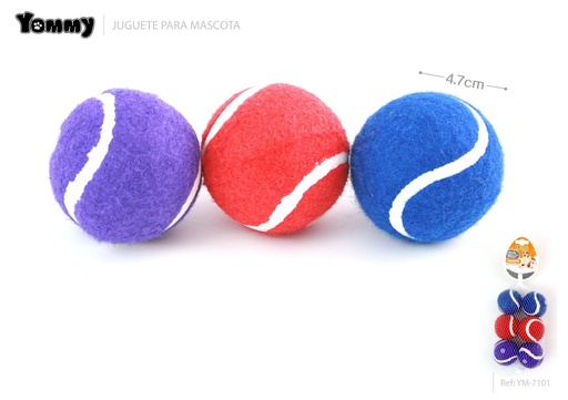 [YM7101] Juguetes de bolas 4.7cm (paquete de 6) - Juguetes para mascotas