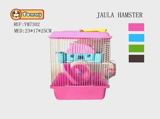 [YM7302] Jaula de hámster 23x17x25 cm - Accesorios para mascotas