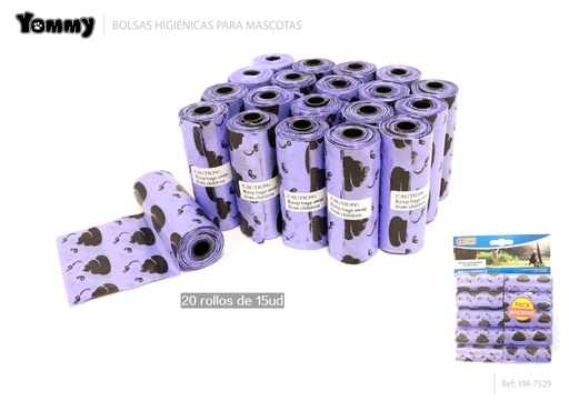 [YM7529] Bolsa de excrementos 20x15 - Accesorios para mascotas