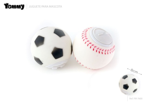 [YM7600] Bola de fútbol para mascotas de 8cm - Juguetes para mascotas