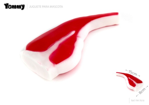 [YM7616] Juguete para mascotas imitación jamón 16.5x8x3cm para perros