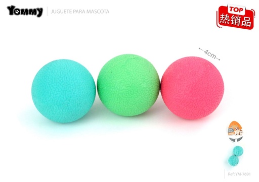 [YM7691] Juguete TPR para mascotas con dos bolas de 4 cm - Juguetes para mascotas