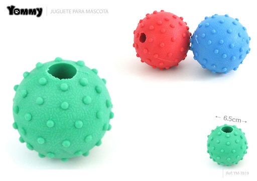 [YM7819] Bola de espinas para mascotas dia 6.5 cm 156 g - Juguete para mascotas