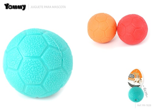 [YM7828] Juguete TPR fútbol (6 cm) - Juguetes para mascotas