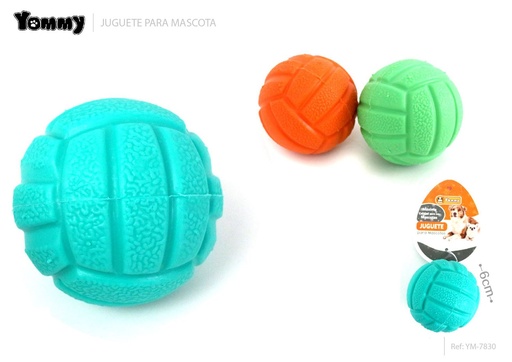 [YM7830] Juguete TPR voleibol (6 cm) - Juguetes para mascotas