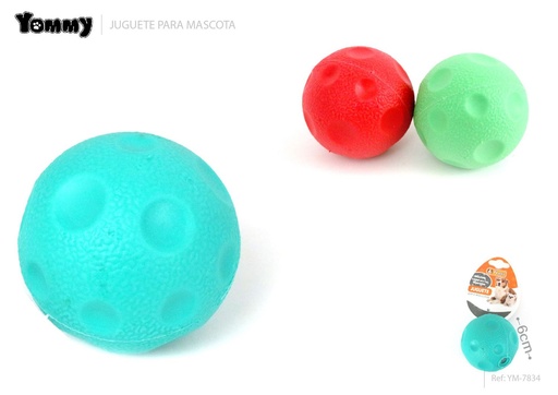[YM7834] Juguete TPR para mascotas 6cm para diversión y ejercicio
