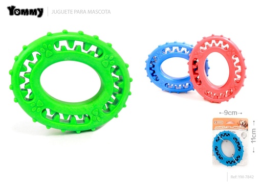 [YM7842] Juguete circular de 11*9*1.9cm para masticar - Accesorios para mascotas