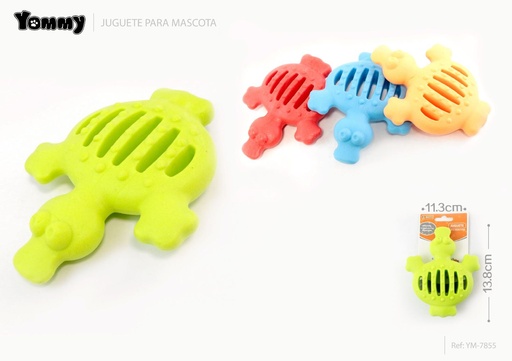 [YM7855] Juguete de goma con forma de pato 13.8x11.3 cm - Juguetes para mascotas