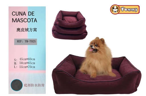 [YM7925] Cuna de Mascota de Piel Suave Color Rojo YD-79253 - Accesorios para Mascotas