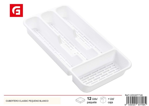 [120187718] Cubertero pequeño clásico blanco - Utensilios de cocina