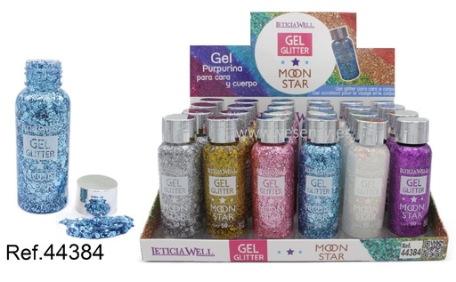 [8435433223078] Gel glitter Moon Star 24/u 44384 para uñas decorativas