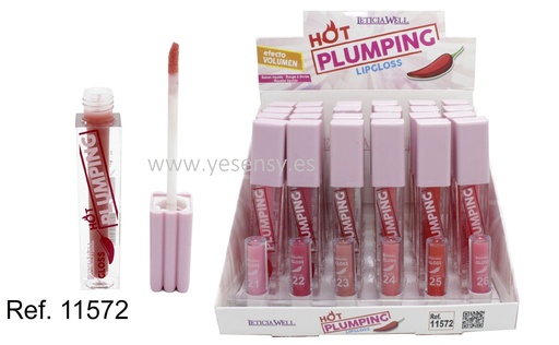[8435433227458] Lipgloss hot plumping 24 unidades - Maquillaje
