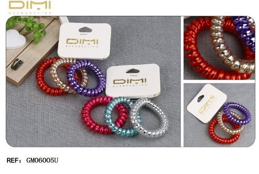 [8435452550766] Goma de pelo tipo cable 24/u GM06005U DM para cabello