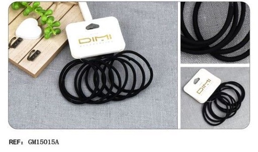 [8435452577114] Goma negra 5 cm 24/U GM15015A - Accesorios y pinzas para el cabello