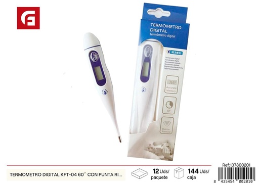 [137800201] Termómetro digital KFT-04 60 con punta rígida - Cuidado personal