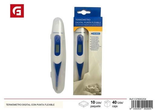 [137800204] Termómetro digital con punta flexible - Productos de cuidado personal