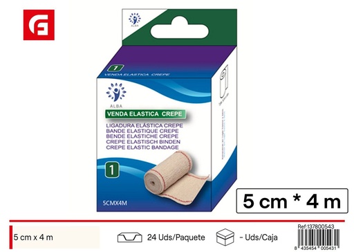 [137800543] Venda crepé elástica 5*4 m 1 ud - Productos de cuidado personal