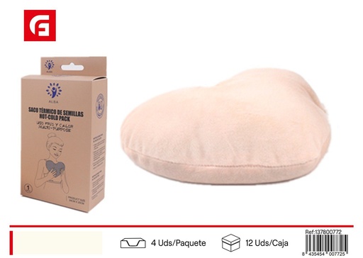 [137800772] Saco de semillas en forma de corazón color beige - Cuidado personal