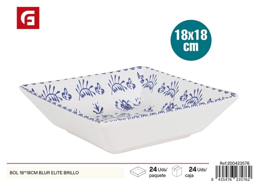 [200423576] Bol 18*18 cm Blur Elite brillo - Vajilla decorativa