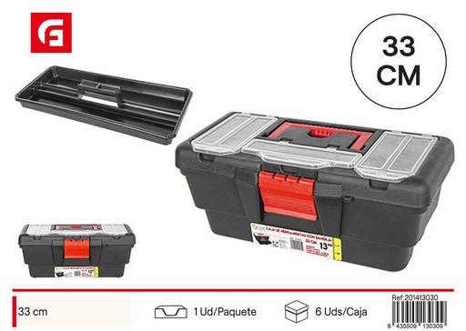 [201413030] Caja de herramientas 33 cm con bandeja - Ferretería