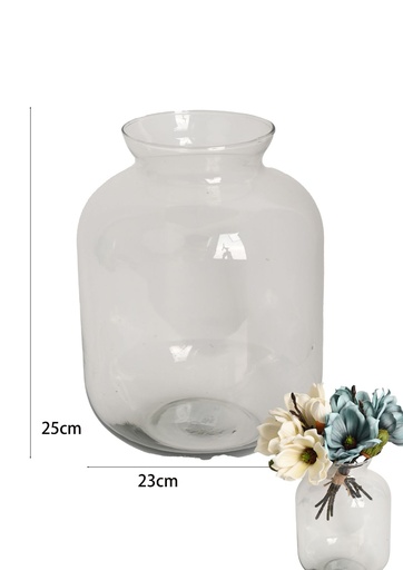 [8435525748571] Terrario ancho D20 H25 cm - Decoración para el hogar