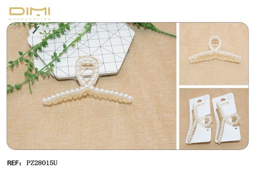 [8435560231519] Pinza con perlas 11cm 12/U PZ28016U - Accesorios para el cabello